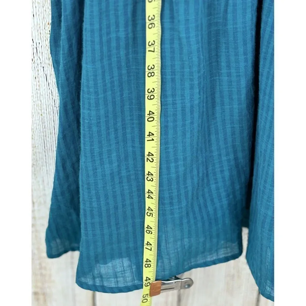 Anthropologie Sundry Stripe Dress Size 1 (Small) Long Sleeve Cotton‎ Midi Tiered
